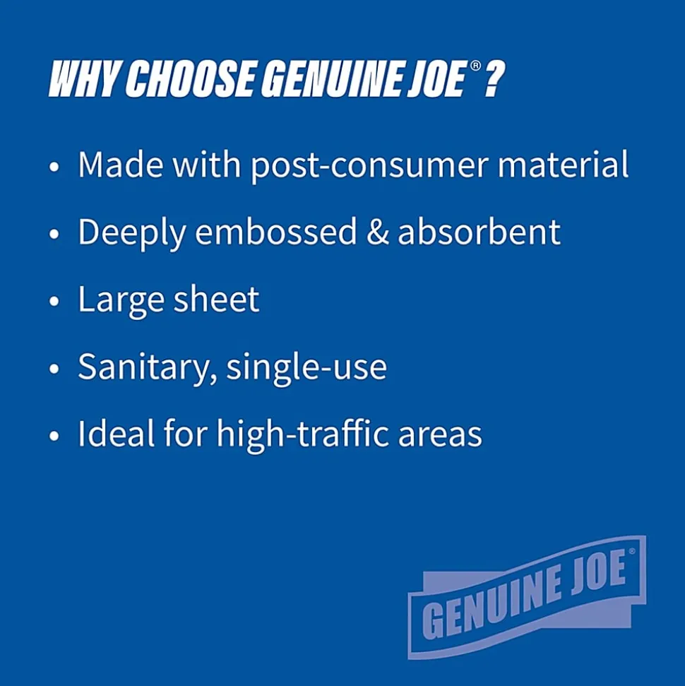 Genuine Joe C-Fold 1-Ply Paper Towels, Pack Of 2400 Sheets