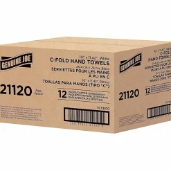 Genuine Joe C-Fold 1-Ply Paper Towels, Pack Of 2400 Sheets