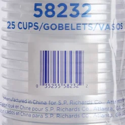 Genuine Joe Clear Plastic Cups - 10 fl oz - 25 / Pack - Clear - Plastic - Cold Drink