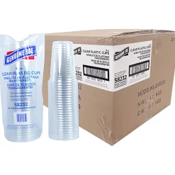 Genuine Joe Clear Plastic Cups - 25 - 10 fl oz - 500 / Carton - Clear - Plastic - Cold Drink, Beverage
