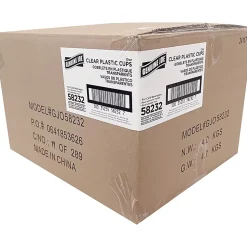 Genuine Joe Clear Plastic Cups - 25 - 10 fl oz - 500 / Carton - Clear - Plastic - Cold Drink, Beverage