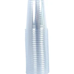 Genuine Joe Clear Plastic Cups - 25 - 10 fl oz - 500 / Carton - Clear - Plastic - Cold Drink, Beverage