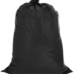 Genuine Joe Contractor Cleanup Trash Bags, 2.5 mil, 42 Gallons, 33" x 48", Black, Box Of 20