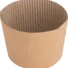 Genuine Joe Corrugated Hot Cup Sleeves, Brown, Pack Of 50