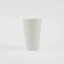 Genuine Joe Disposable Hot Cups, 16 Oz, White, Pack Of 50