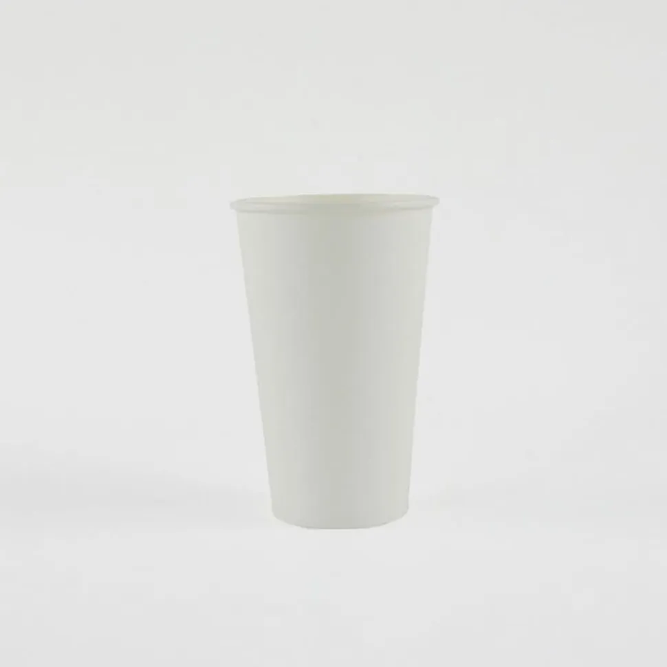 Genuine Joe Disposable Hot Cups, 16 Oz, White, Pack Of 50