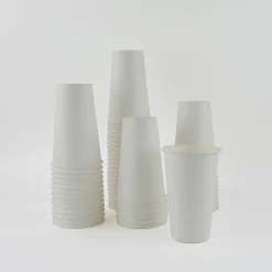 Genuine Joe Disposable Hot Cups, 16 Oz, White, Pack Of 50
