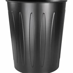 Genuine Joe 6-Gallon Fire-Safe Trash Can, Black
