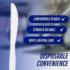 Genuine Joe Heavy/Medium-Weight Polystyrene Knives, White, Box Of 100