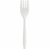 Genuine Joe Heavy/Medium-Weight Polypropylene Forks, White, Box Of 1,000