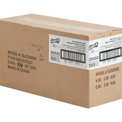 Genuine Joe Heavy/Medium-Weight Polypropylene Forks, White, Box Of 1,000