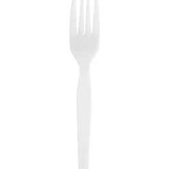 Genuine Joe Heavyweight Disposable Forks - 1 Piece(s) - Fork - 1 x Fork - Disposable - White - 1000/Carton