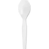 Genuine Joe Heavyweight Disposable Spoons - 1 Piece(s) - Spoon - 1 x Spoon - Disposable - White - 1000/Carton