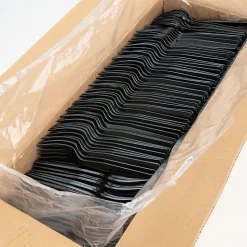 Genuine Joe Heavyweight Fork - 1 Piece(s) - Fork - 1 x Fork - Disposable - Textured - Black - 1000/Carton