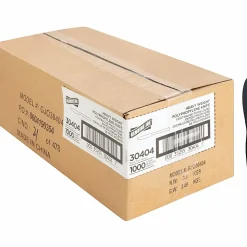 Genuine Joe Heavyweight Knife - 1 Piece(s) - Knife - 1 x Knife - Disposable - Textured - Black - 1000/Carton
