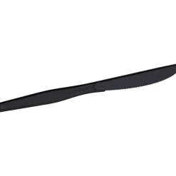 Genuine Joe Heavyweight Knife - 1 Piece(s) - Knife - 1 x Knife - Disposable - Textured - Black - 1000/Carton