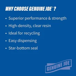 Genuine Joe High-Density Can Liners, 0.63 mil, 16 Gallons, 24