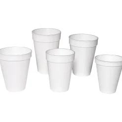 Genuine Joe Hot/Cold Foam Cups, 16 Oz, White, Carton Of 500 Cups