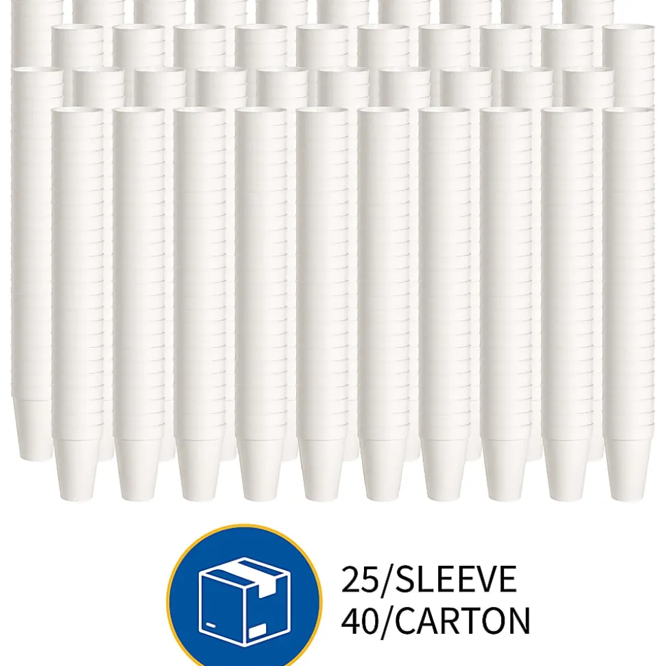 Genuine Joe Hot/Cold Foam Cups, 16 Oz, White, Carton Of 500 Cups