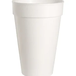Genuine Joe Hot/Cold Foam Cups, 16 Oz, White, Carton Of 500 Cups