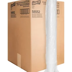 Genuine Joe Hot/Cold Foam Cups, 12 Oz., Carton Of 1000
