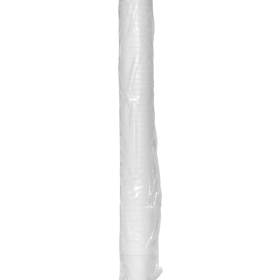 Genuine Joe Hot/Cold Foam Cups, 8 Oz, White, Carton Of 1,000 Cups