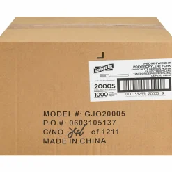 Genuine Joe Individually Wrapped Fork - 1 Piece(s) - Fork - 1 x Fork - Disposable - White - 1000/Carton