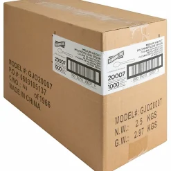 Genuine Joe Individually Wrapped Spoon - 1 Piece(s) - Spoon - 1 x Spoon - Disposable - White - 1000/Carton
