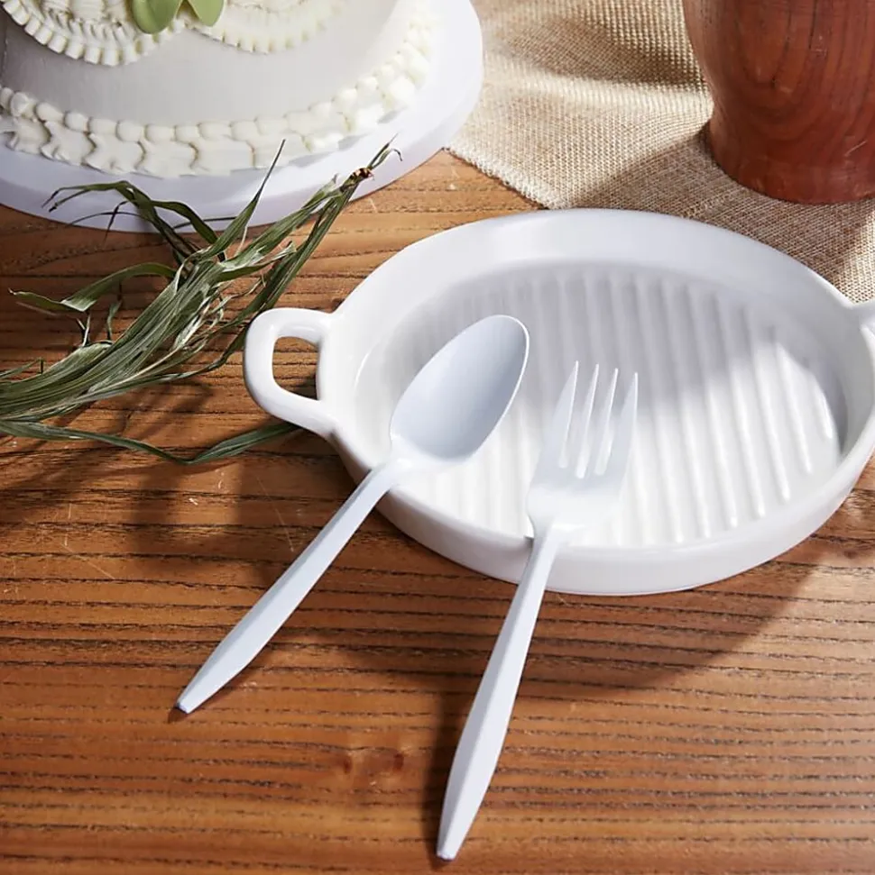 Genuine Joe Individually Wrapped Spoon - 1 Piece(s) - Spoon - 1 x Spoon - Disposable - White - 1000/Carton