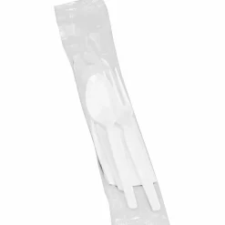 Genuine Joe Knife/Fork/Spoon Utensil Kits, Carton Of 250