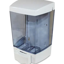 Genuine Joe Liquid Soap Dispenser - Manual - 1.44 quart Capacity - See-through Tank, Water Resistant - White - 1 Each