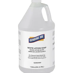 Genuine Joe Lotion Soap - 1 gal - Ink Remover, Oil Remover, Dirt Remover, Grease Remover, Grime Remover, Carbon Remover - 03109CT
