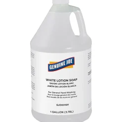 Genuine Joe Lotion Soap - 1 gal (3.8 L) - Grease Remover, Grime Remover, Dirt Remover, Ink Remover, Oil Remover, Carbon Remover - 03109