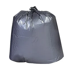 Genuine Joe Maximum Strength Trash Can Liners, 1.7mil, 45 Gallons, 39" x 46", Black, Box Of 50