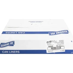 Genuine Joe Maximum Strength Trash Can Liners, 1.7mil, 55 Gallons, 39