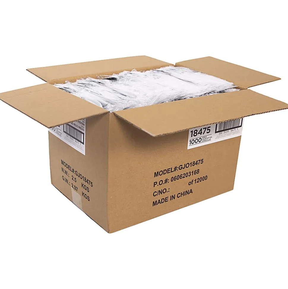 Genuine Joe Medium-weight Individually Wrapped Forks - Fork - Breakroom - Disposable - Polypropylene - Black - 1000 / Carton