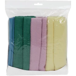 Genuine Joe Microfiber Cleaning Cloths, Box Of 4