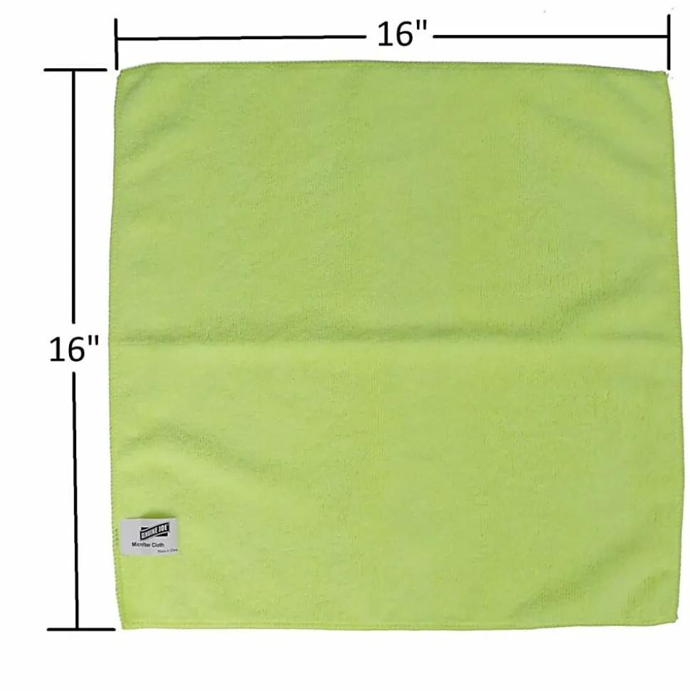 Genuine Joe Microfiber Cleaning Cloths, Box Of 4