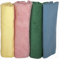 Genuine Joe Microfiber Cleaning Cloths, Box Of 4
