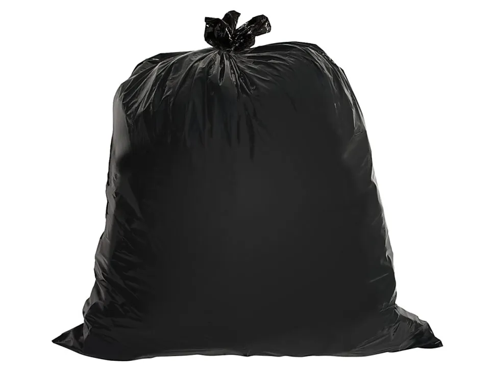 Genuine Joe 1.5 mil Trash Bags, 60 gal, 39"H x 56"W, Brown, 50 Bags