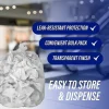 Genuine Joe 0.63 mil Trash Bags, 60 gal, 38"H x 60"W, Clear, 200 Bags
