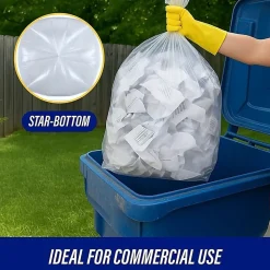 Genuine Joe 0.63 mil Trash Bags, 60 gal, 38