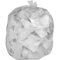 Genuine Joe 0.2 mil Trash Bags, 10 gal, 24"H x 23"W, Translucent, 1000 Bags