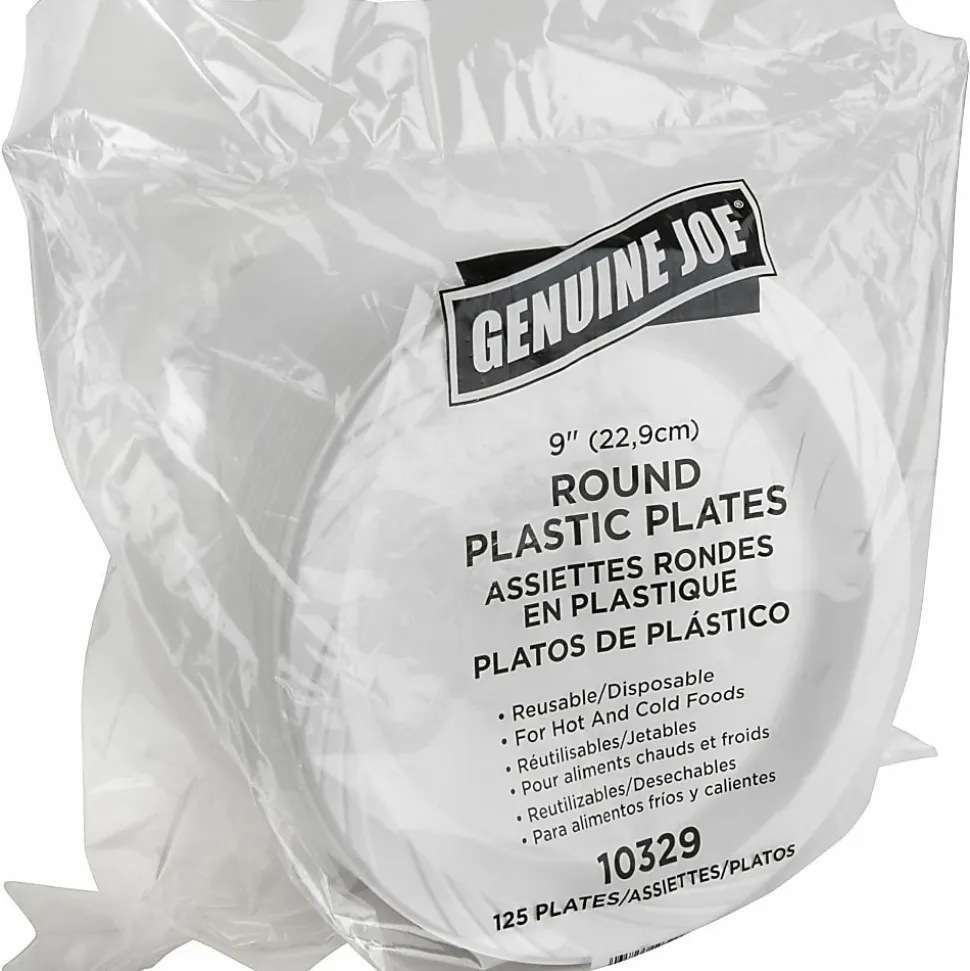 Genuine Joe 1.5 mil Trash Bags, 45 gal, 39"H x 46"W, Black, 50 Bags