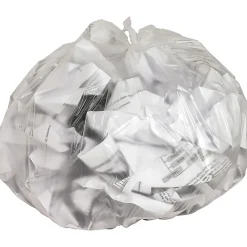 Genuine Joe 0.63 mil Trash Bags, 10 gal, 24"H x 24"W, Clear, 1000 Bags