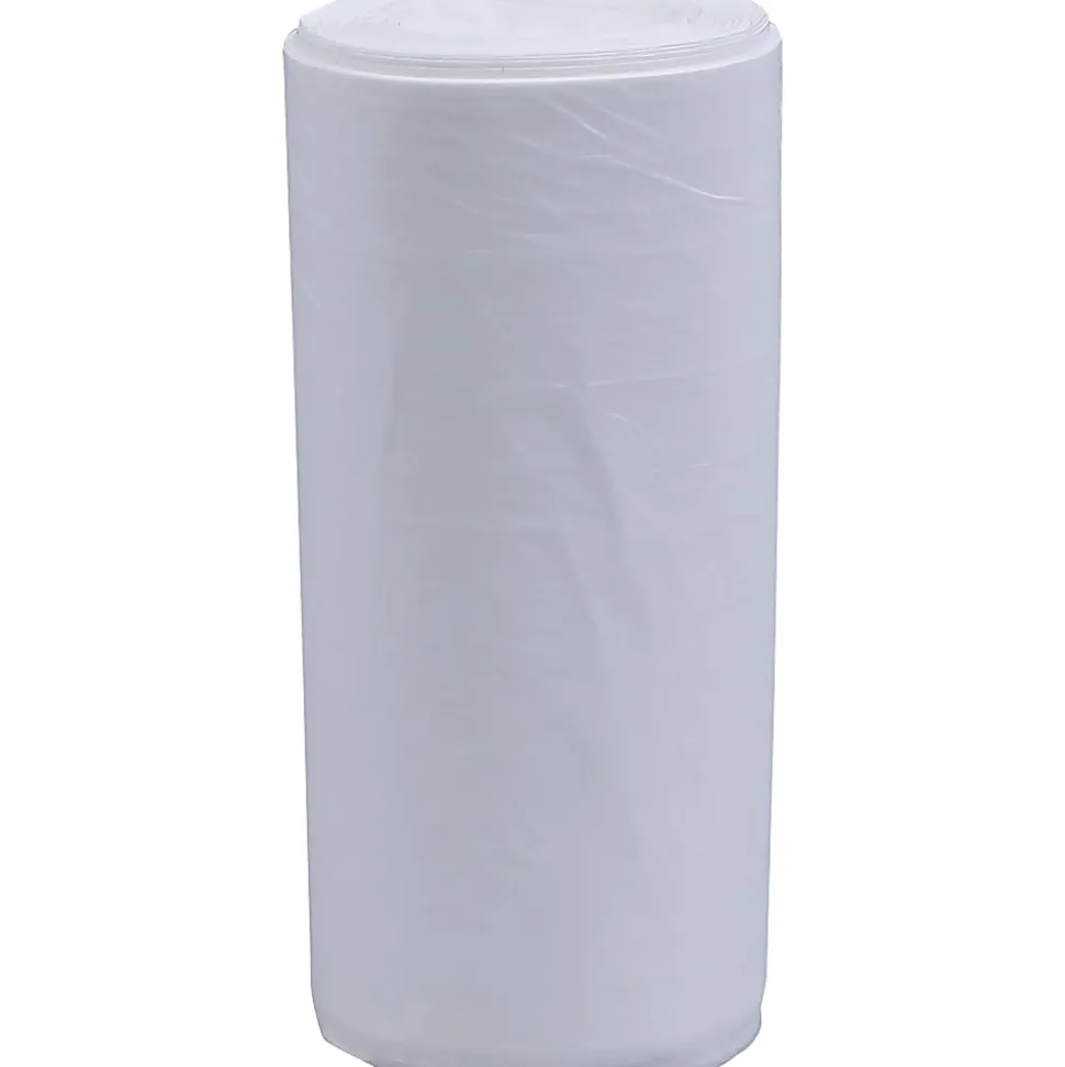 Genuine Joe 0.6 mil Trash Bags, 33 gal, 33"H x 40"W, Clear, 500 Bags