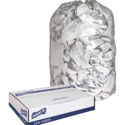 Genuine Joe 0.6 mil Trash Bags, 0.6 mil, 60 gal, 38