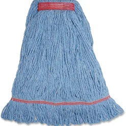 Genuine Joe Narrow Band Large Mophead - Large - Rayon, Cotton, Cotton, Fiber - 1 Each