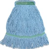 Genuine Joe Narrow Band Medium Mophead - Medium - Rayon, Cotton, Fiber, Cotton - 1 Each