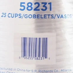 Genuine Joe 12 oz Clear Plastic Cups - 12 fl oz - Clear - Plastic - Cold Drink, Beverage - 25 / Pack